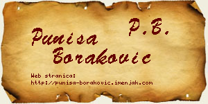 Puniša Boraković vizit kartica
